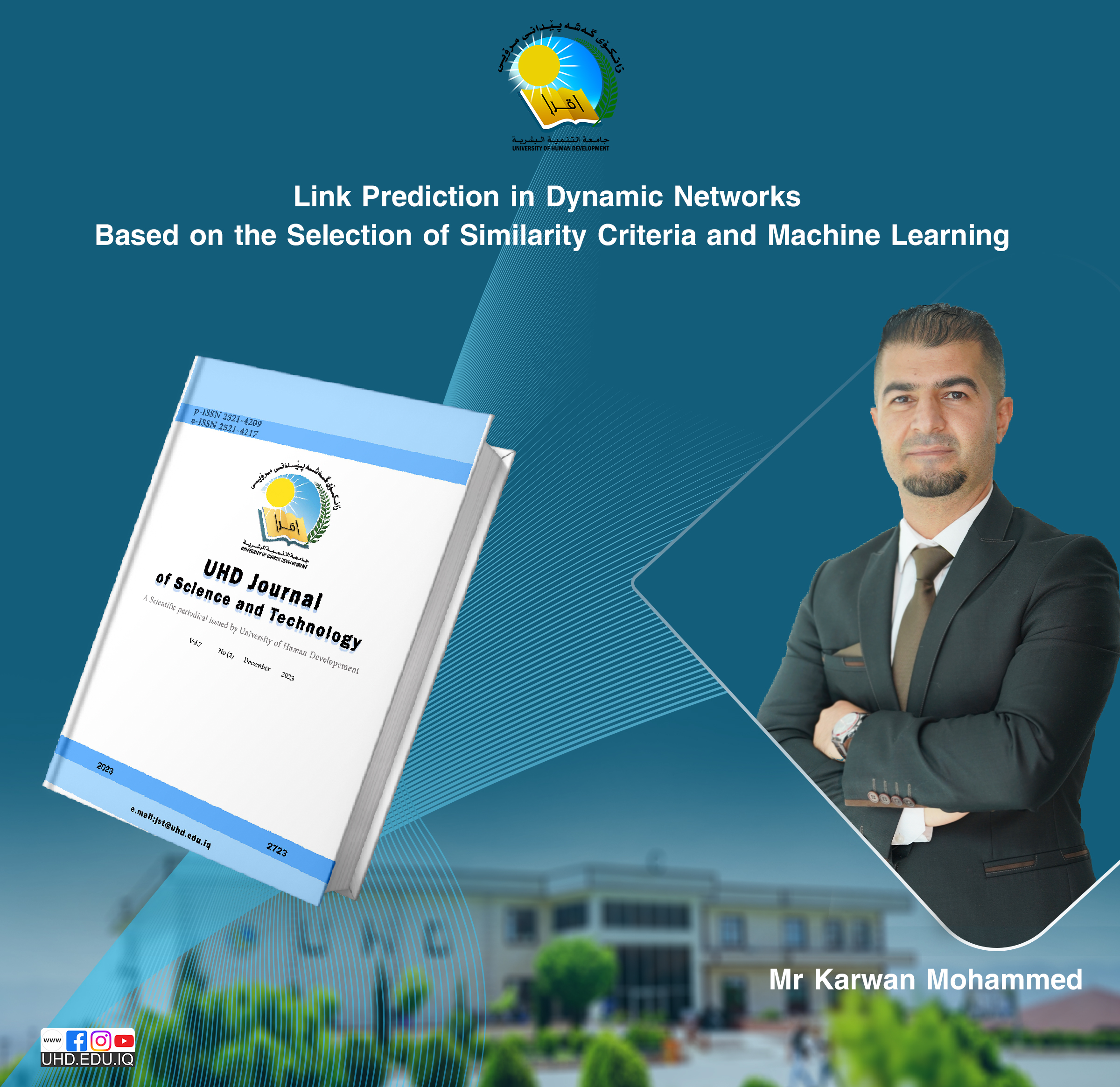 Mr Hamakarim published a research paper on link prediction in dynamic networks